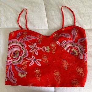 Free People Embroidered top
